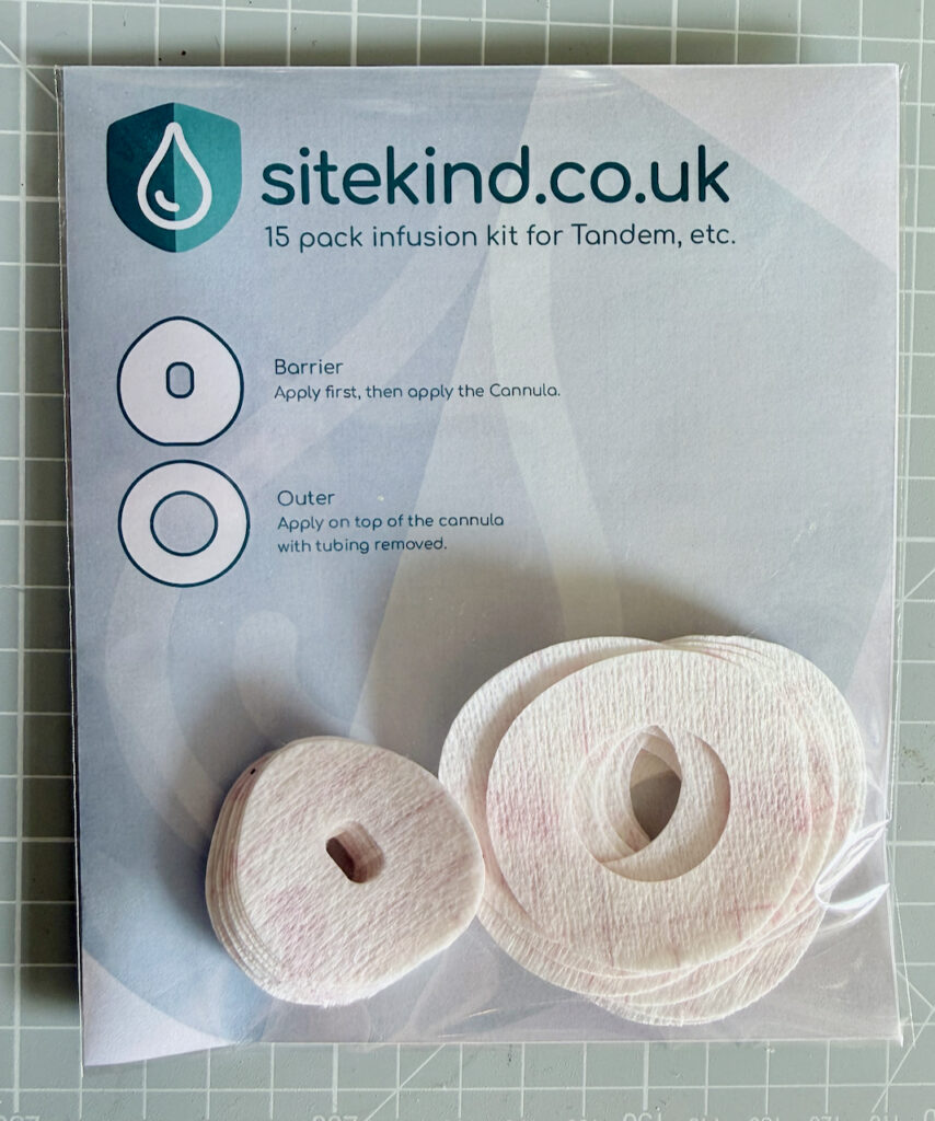 A pack of 15 infusion barriers by Sitekind barrier for insulin infusion cannula kits